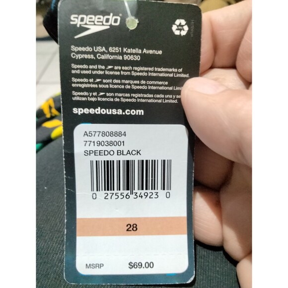 Speedo Women's One-piece Bathing Suit Size Small (28) Multi-colored Open Back - Picture 4 of 7